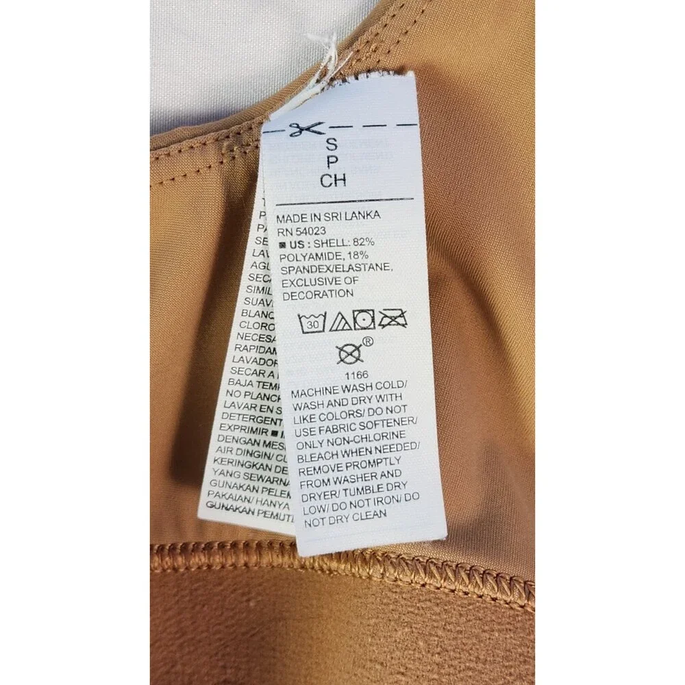 Old Navy Sports Bra Small Brown Light Everyday Basic Stretch